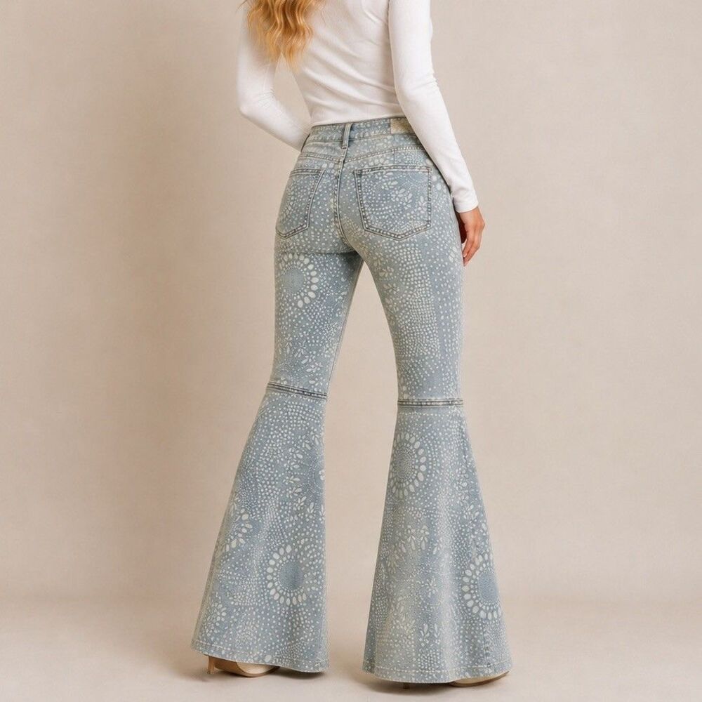 Free People We The Free Just Float On Flare Jeans 28 Short Pale Blue NWT